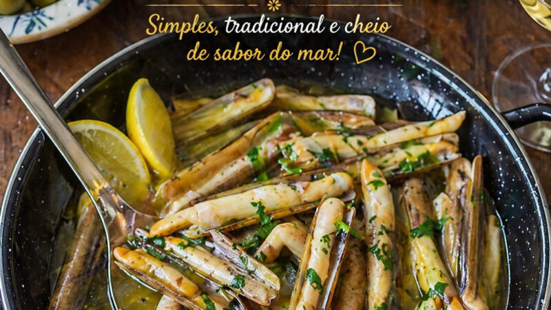 O Lingueirão à Bulhão Pato – O Mar na Sua Mesa