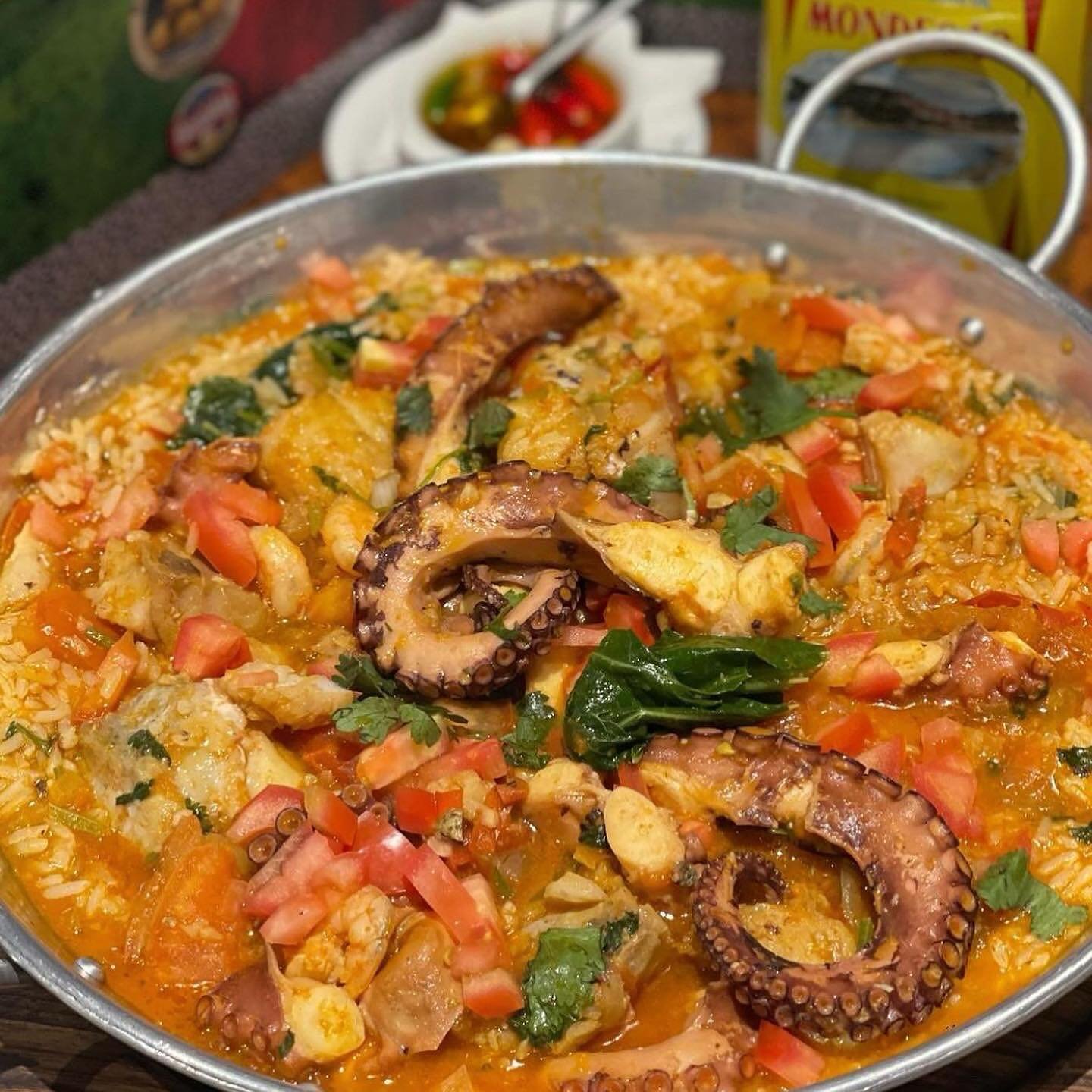 Arroz Malandrinho de Polvo, Bacalhau Fresco e Camarão