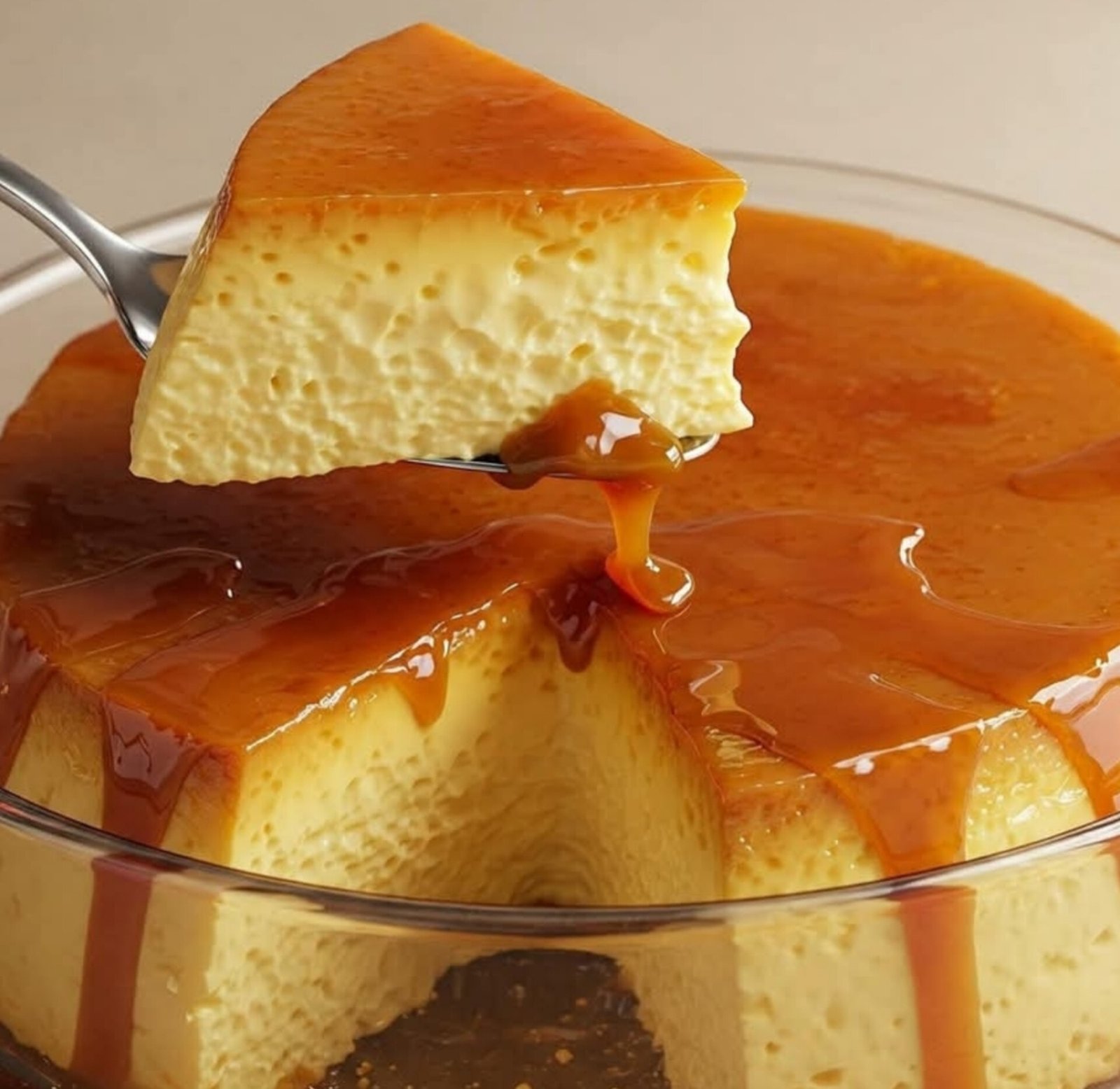 Pudim de leite condensado e natas