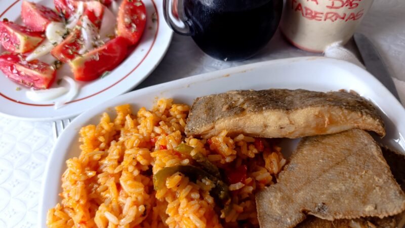 Arroz de Tomate com Solha Frita