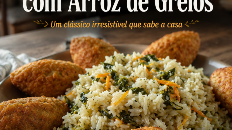 Receita Tradicional: Pastéis de Bacalhau com Arroz de Grelos