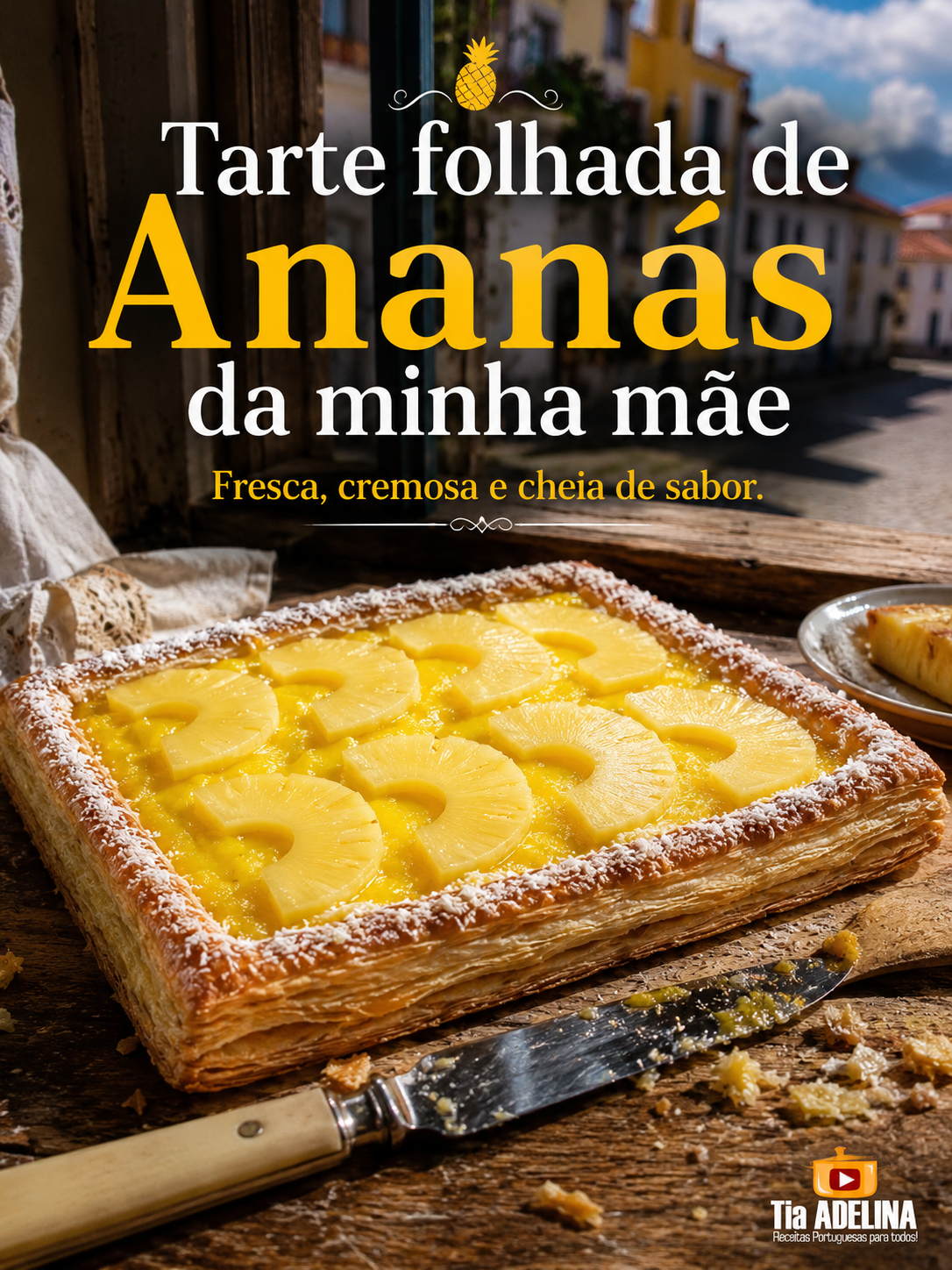 Tarte folhada de Ananás da minha mãe
