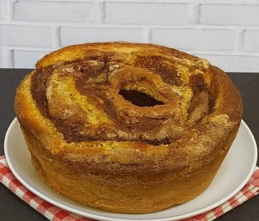 Pão de ló de canela e limão em 5min