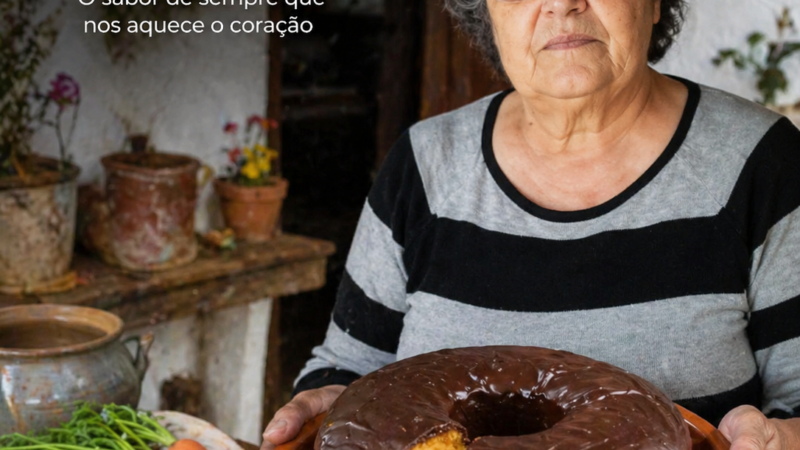 A Receita Tradicional do Bolo de Cenoura com chocolate
