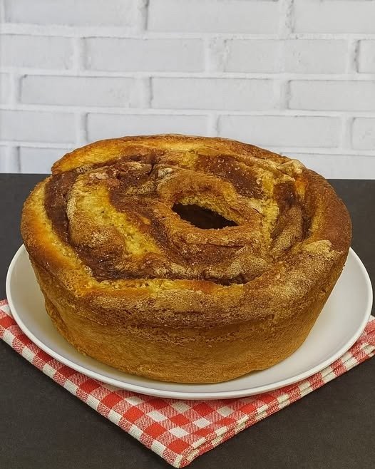 Pão de ló de canela e limão em 5min