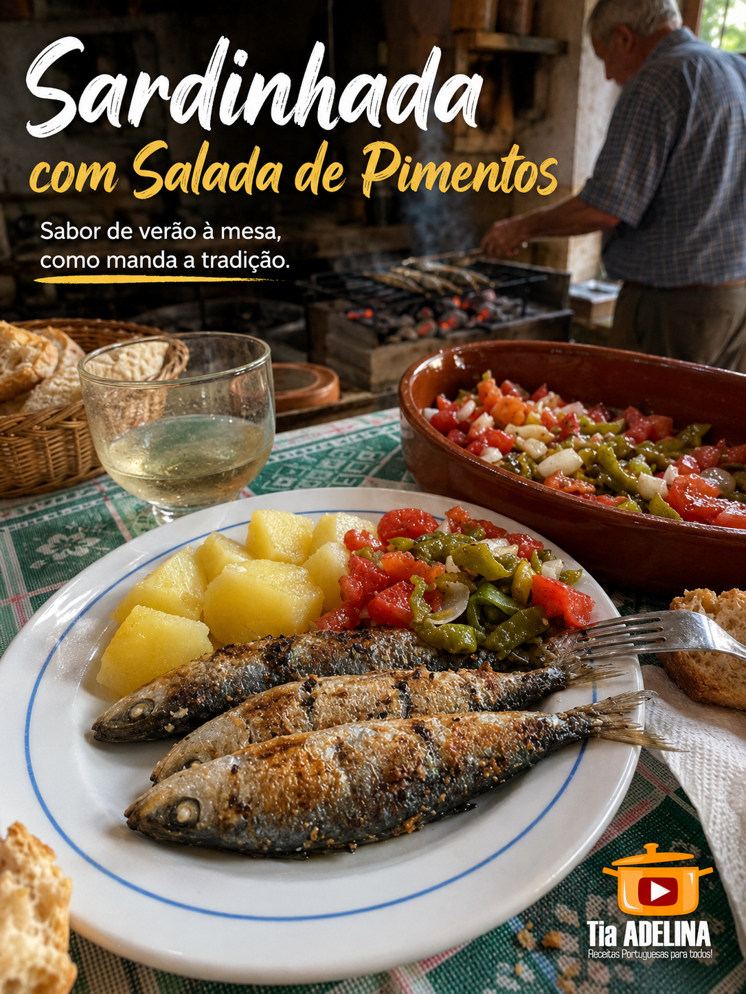 Sardinhada com Salada de Pimentos