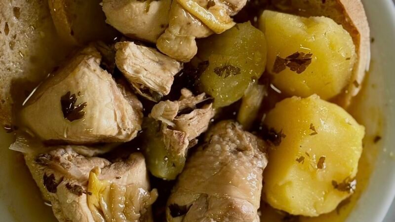 Ensopado de frango do campo