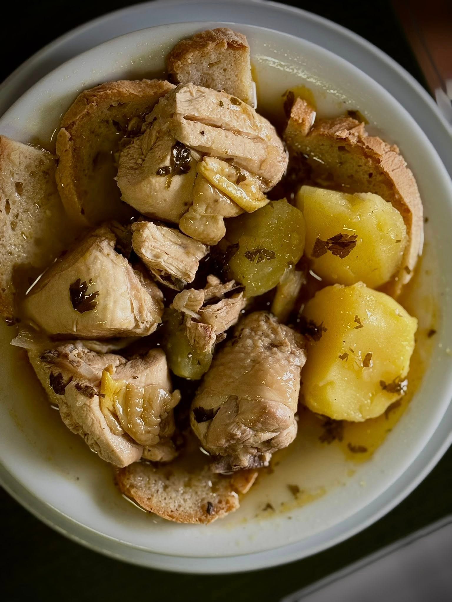 Ensopado de frango do campo