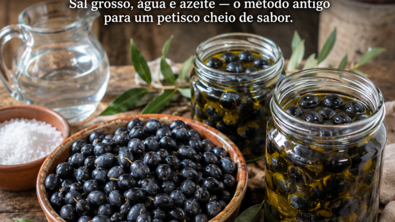 COMO CONSERVAR AZEITONAS PRETAS (GALEGAS) À MODA ANTIGA