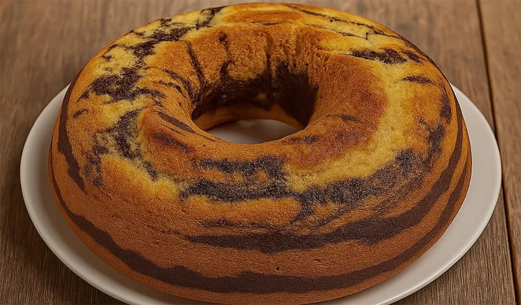 Bolo mármore de café