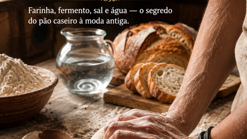 Como fazer pão com quatro ingredientes