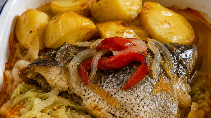 Peixe no Forno caseiro