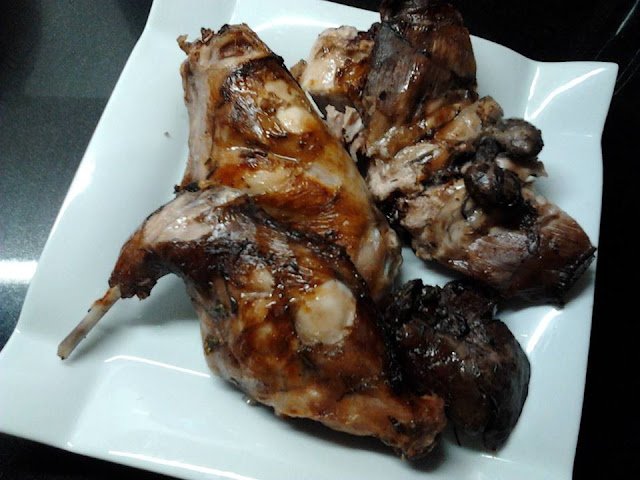 Receita Coelho na Brasa