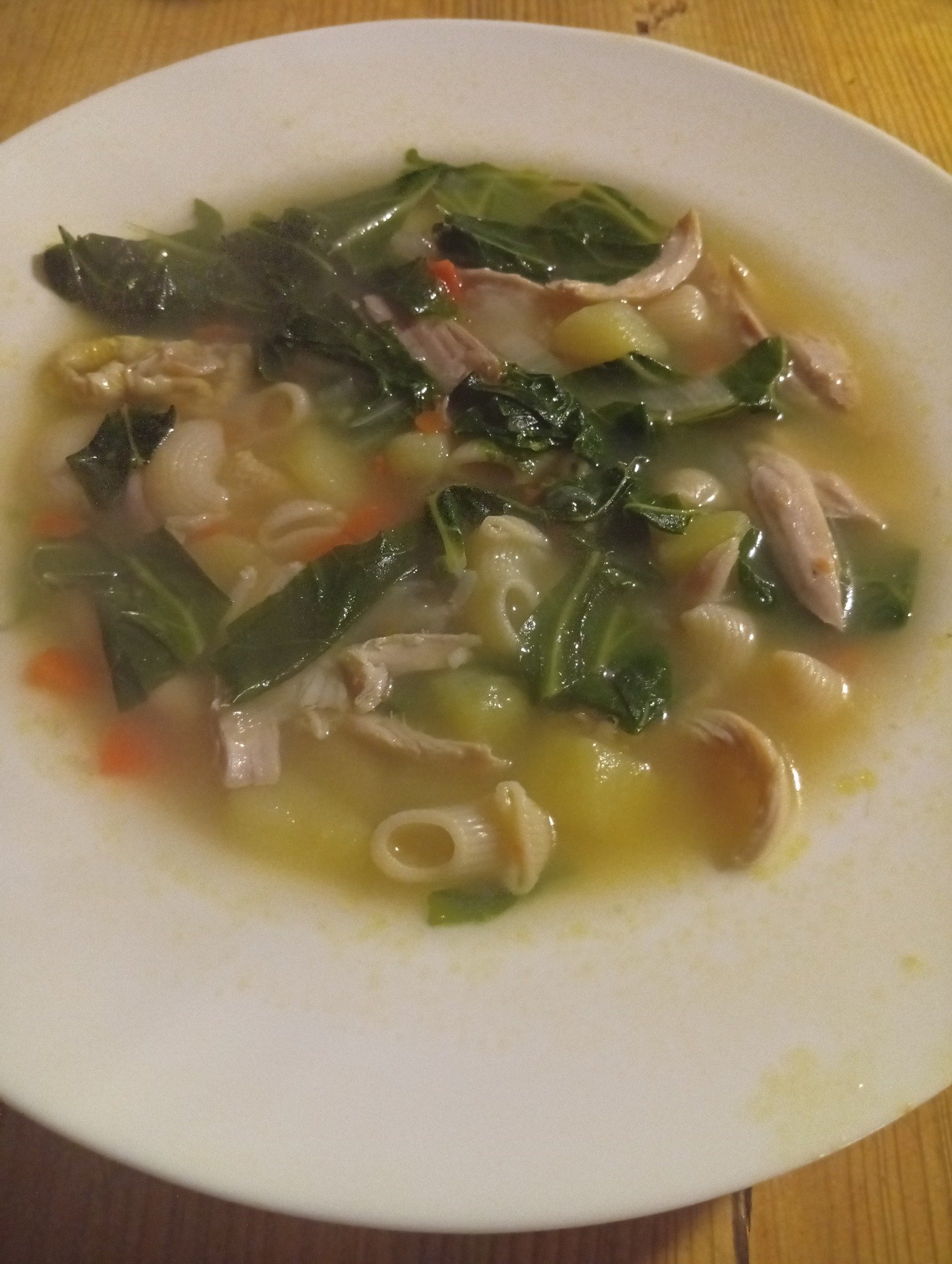 Sopa Portuguesa de Vegetais e Massinha com Frango