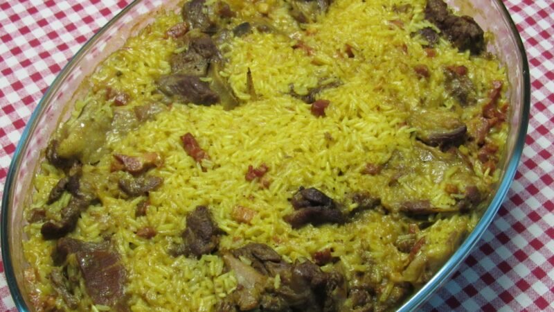 Receita Arroz de Cabrito à Minhota