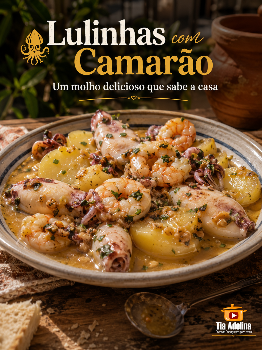 Lulinhas com Miolo de Camarão