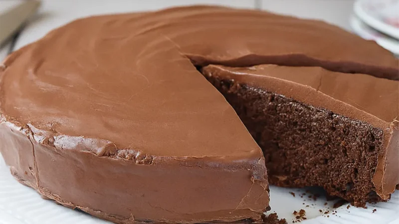 Bolo de chocolate húmido