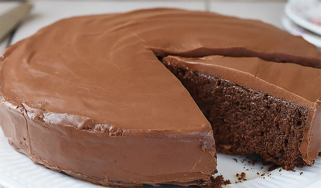 Bolo de chocolate húmido
