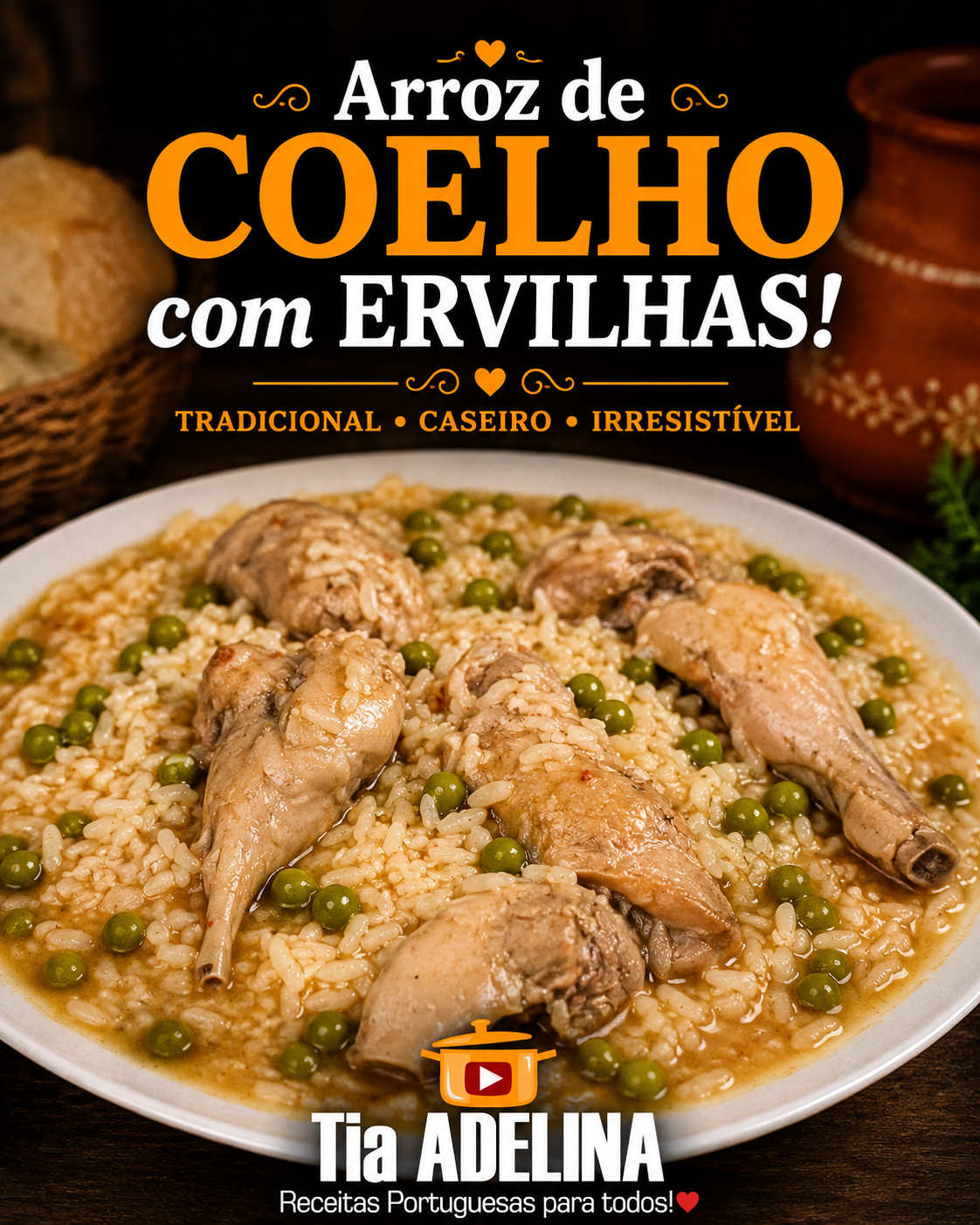 ARROZ DE COELHO COM ERVILHAS
