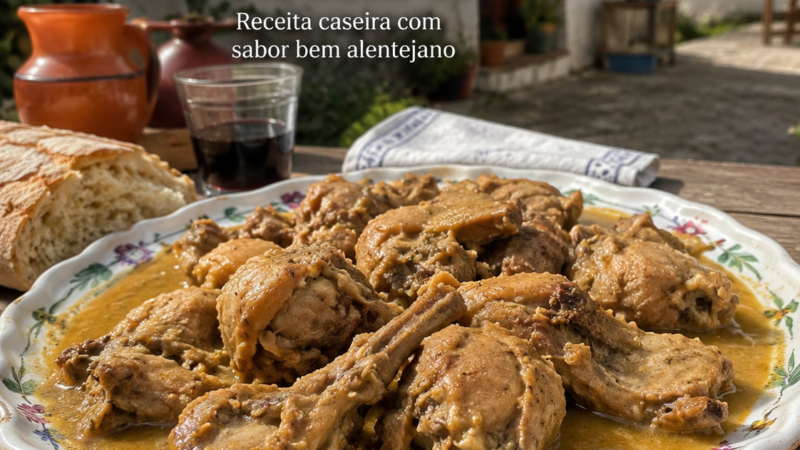 Coelho com molho de mostarda