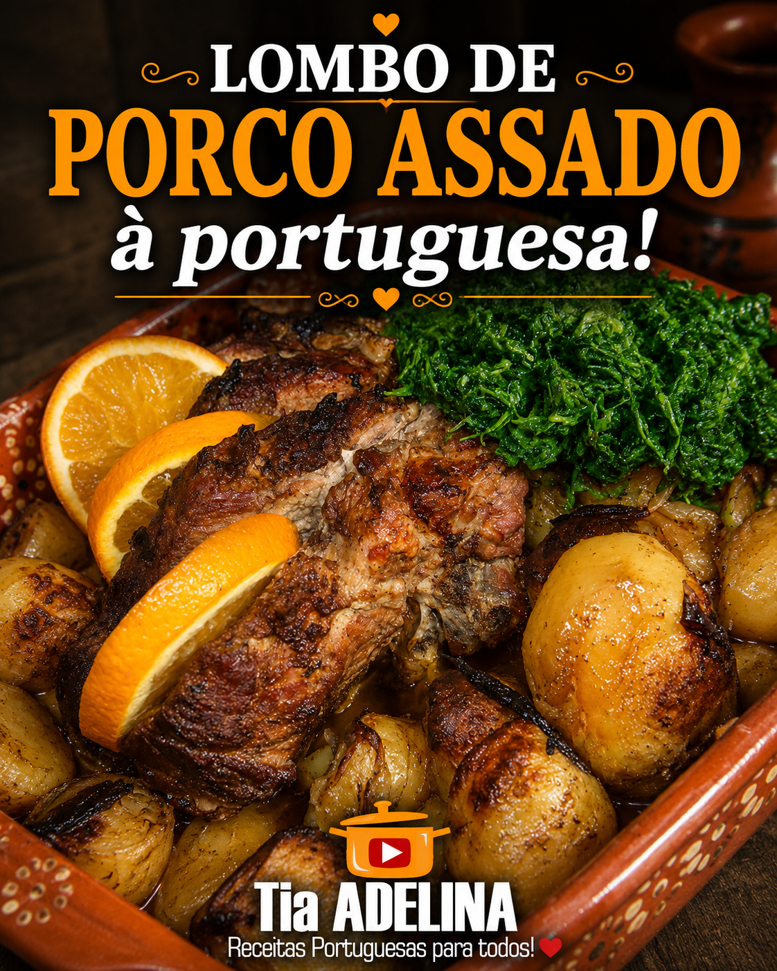 Lombo de porco assado à portuguesa