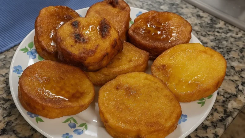 Rabanadas com calda de Vinho do Porto