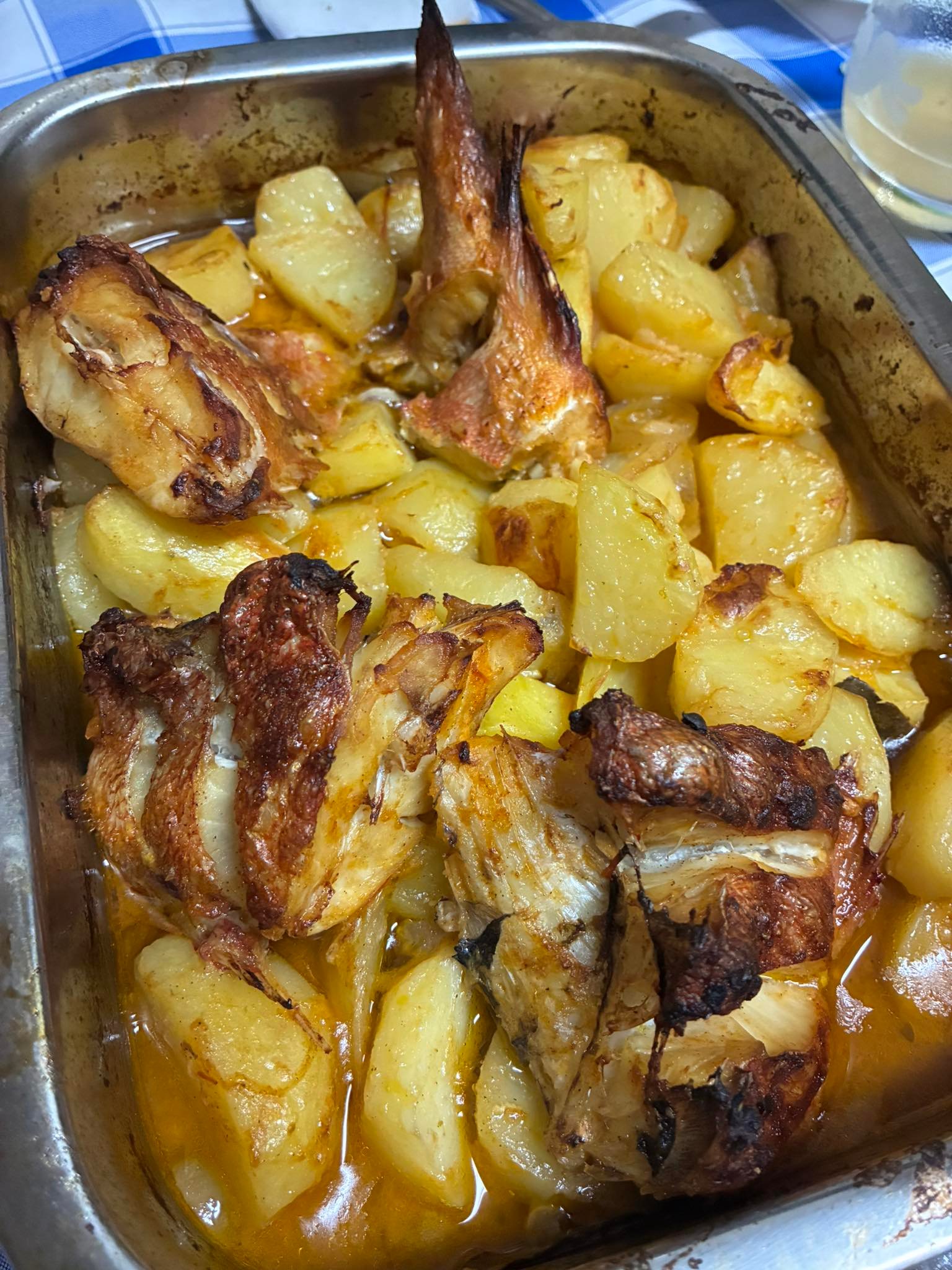 Red Fish com Batata Assada no Forno