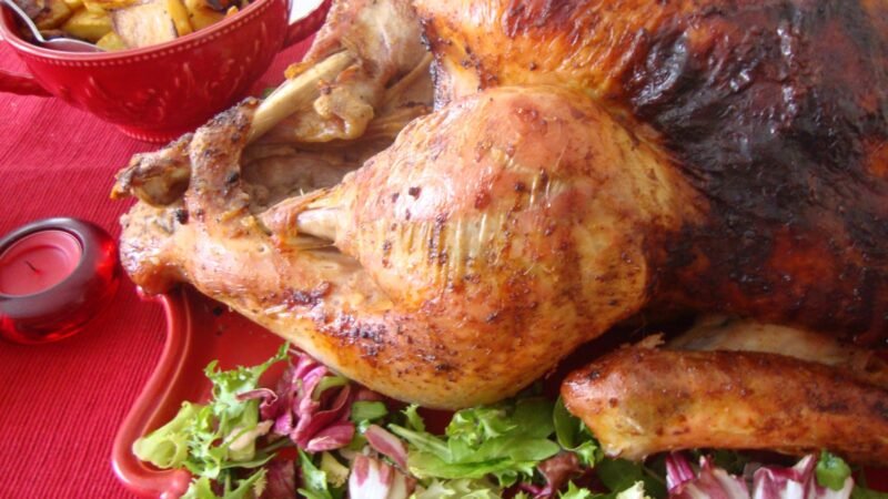 Peru de Natal Recheado e Assado