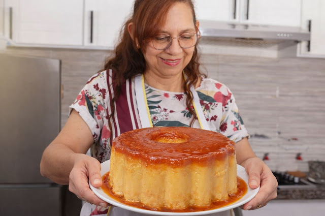 Pudim Caseiro de bolacha maria e ovos