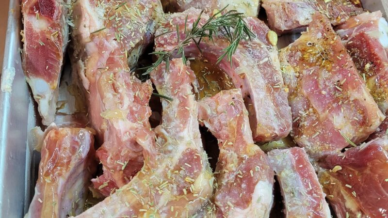 Entrecosto no Forno com Mel e Alecrim