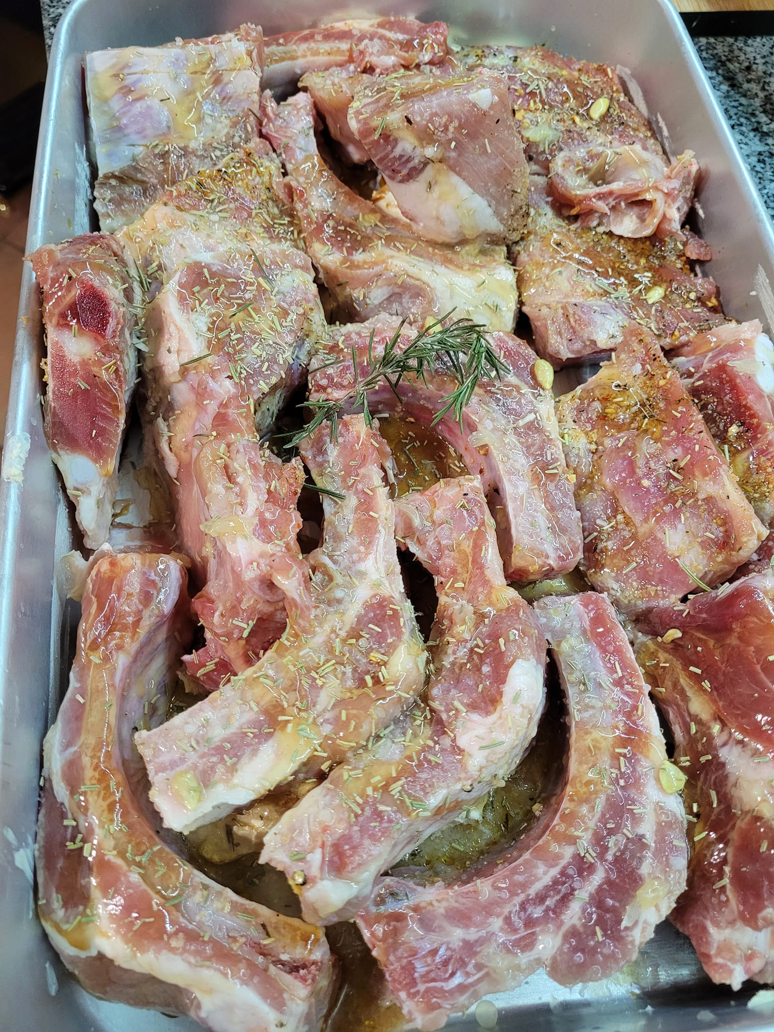 Entrecosto no Forno com Mel e Alecrim