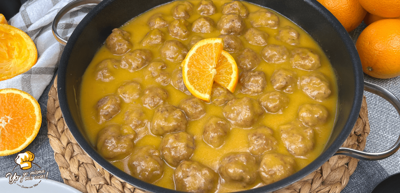 Receita de Almôndegas em molho de Sumo de Laranja