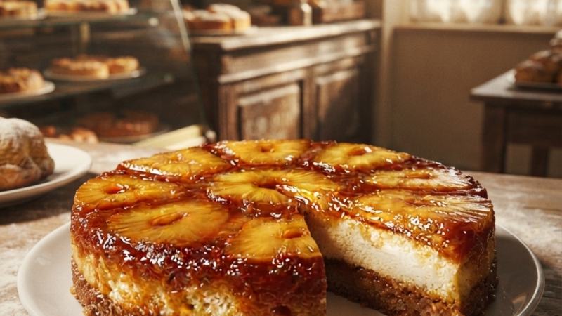 Bolo de Ananás sem Forno