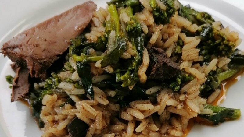 ARROZ DE PATO BRAVO COM GRELOS