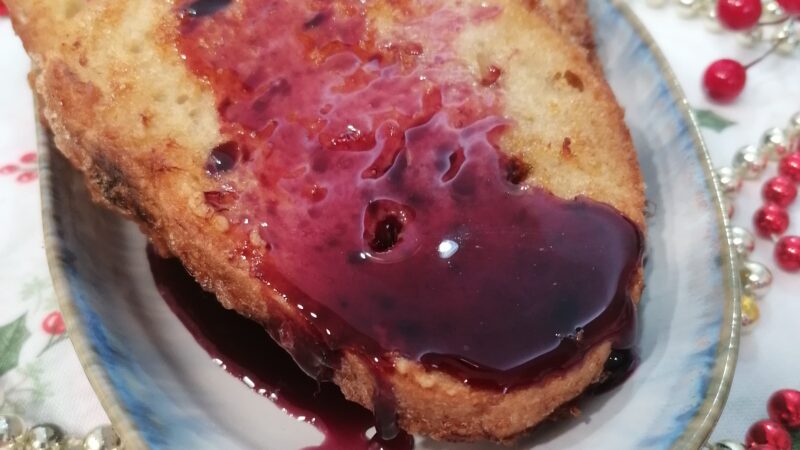 Fatias douradas com redução de Vinho do Porto