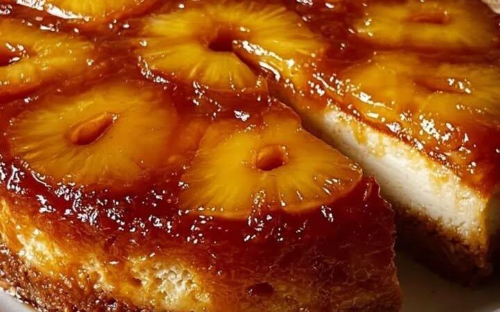 Bolo de Ananás sem Forno