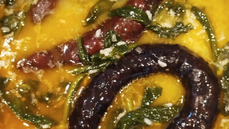 Arroz de Chouriço com Nabiças