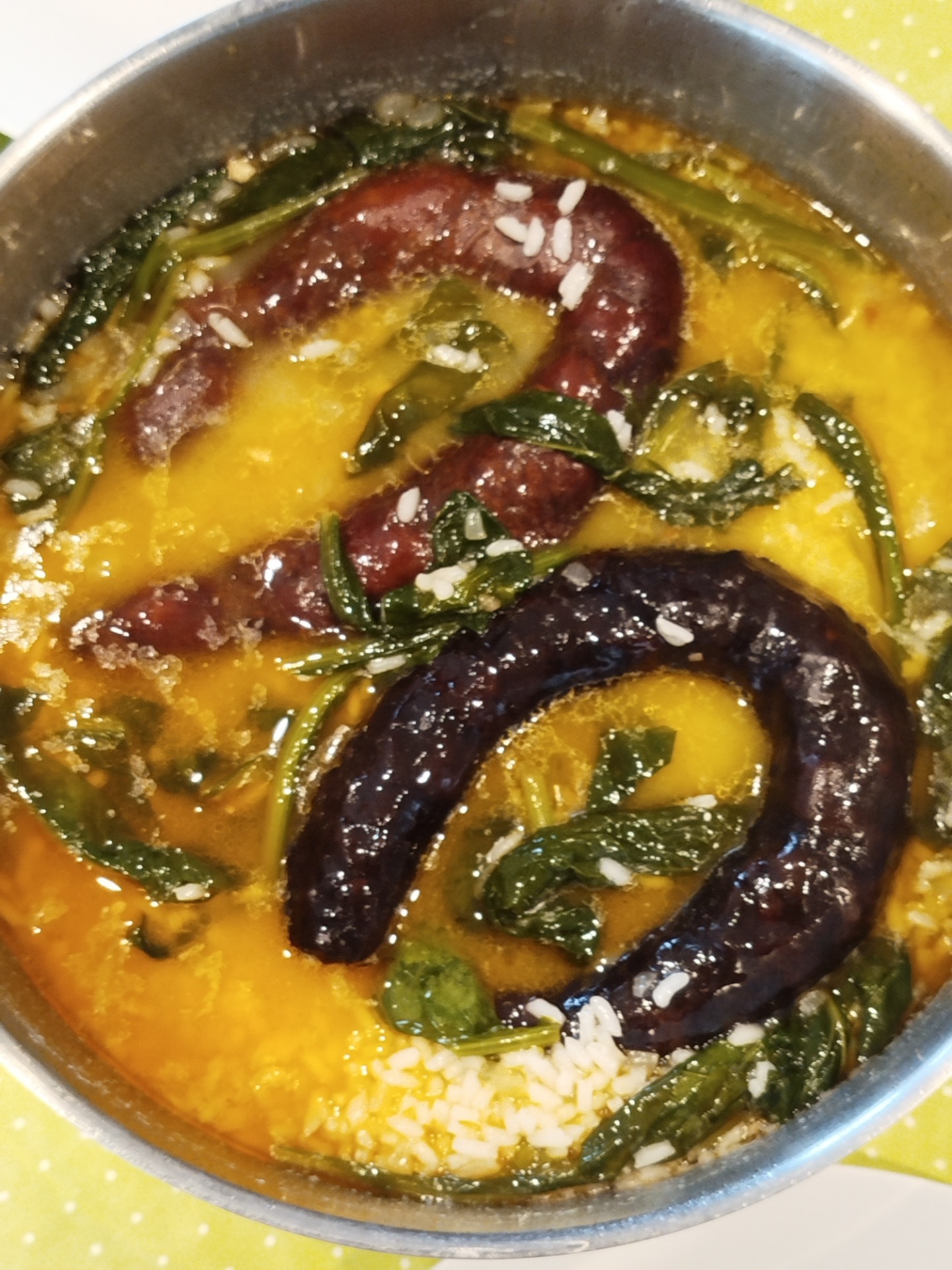 Arroz de Chouriço com Nabiças