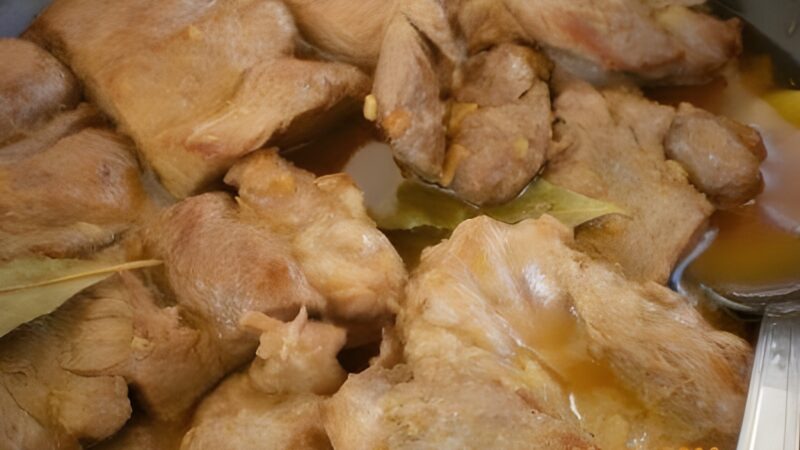 Lombinho de porco com molho de cerveja