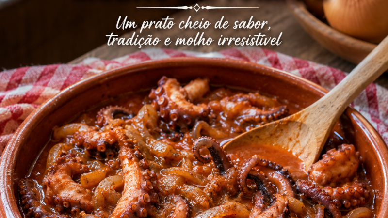 Polvo com Cebolas e Molho de Tomate