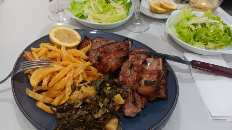 Borrego Grelhado no Carvão (à portuguesa)