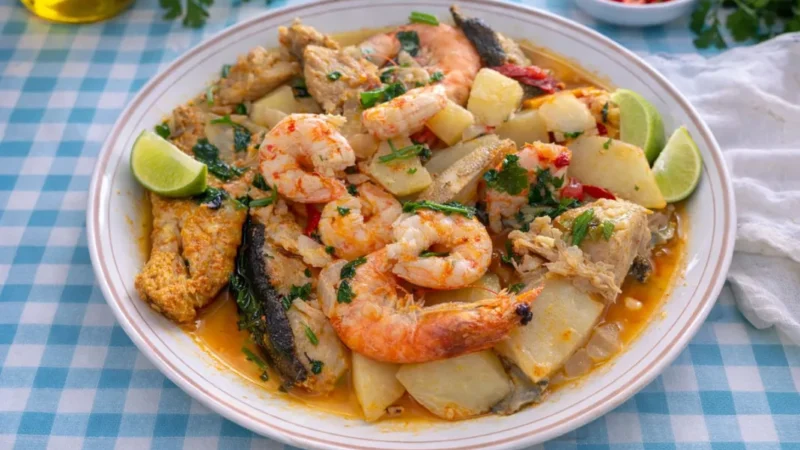 Caldeirada de Bacalhau com Camarão
