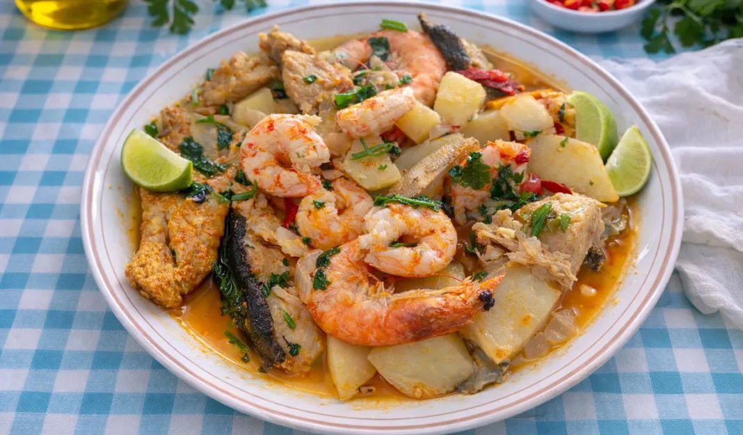 Caldeirada de Bacalhau com Camarão