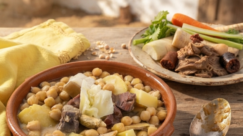 Guisado de Grão com Carne de Vaca