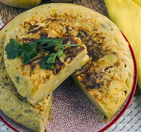 Omelete de Batata com Cebola