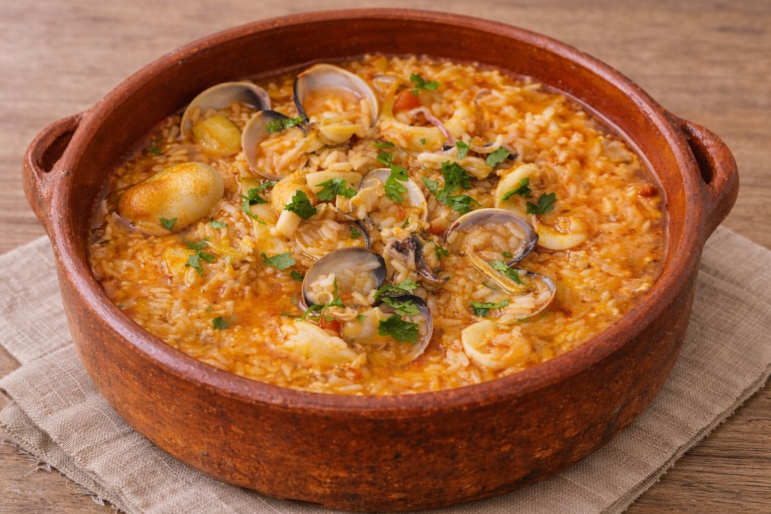 Arroz Malandrinho de Choquinhos e Amêijoas