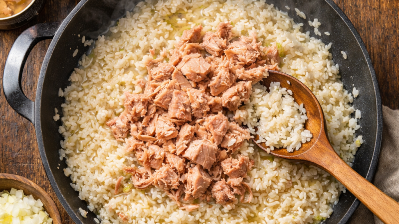 Arroz de Atum Simples e Rápido (Perfeito para o Dia a Dia)