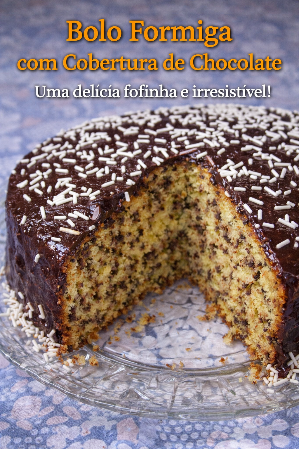 Bolo Formiga com Cobertura de Chocolate⭐⭐⭐⭐⭐