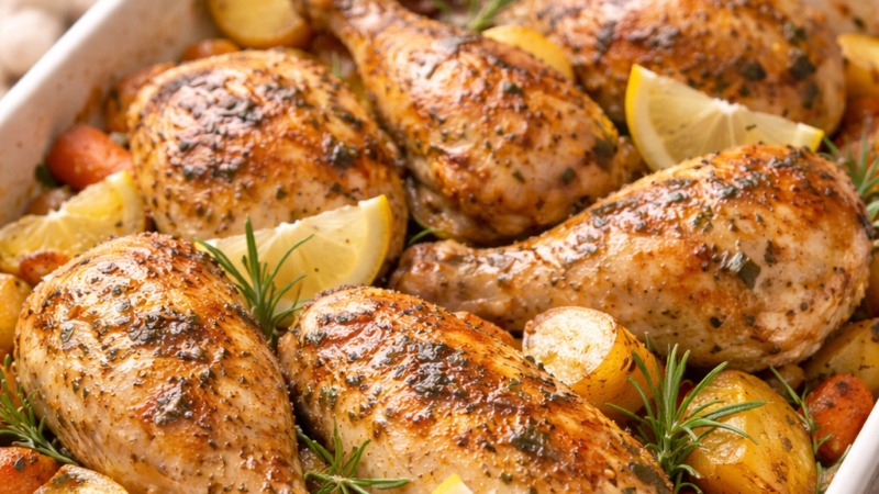 Frango no Forno Rápido: Receita Suculenta Fácil