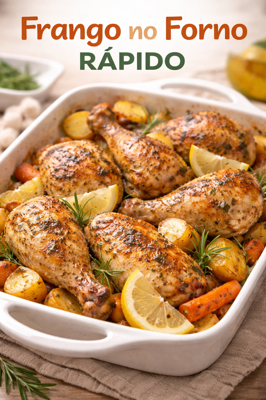 Frango no Forno Rápido: Receita Suculenta Fácil